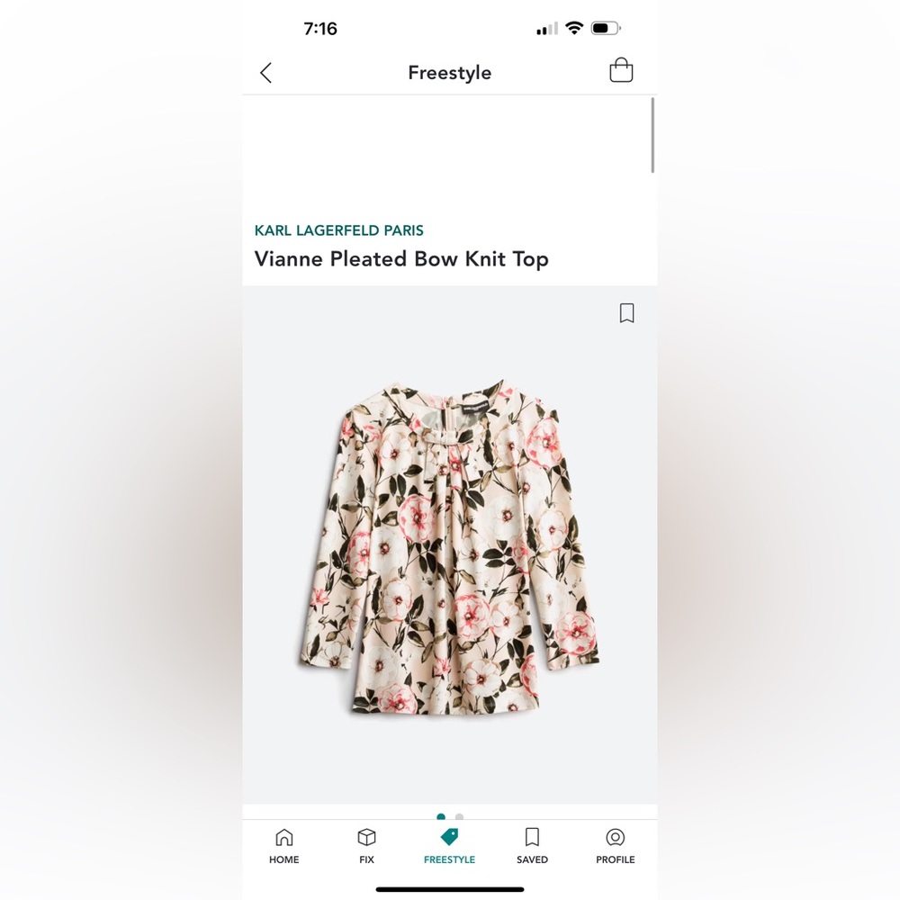 KARL LAGERFELD PARIS
Vianne Pleated Bow Knit Top